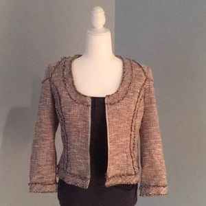 Banana republic raw edge tweed Blazer/jacket